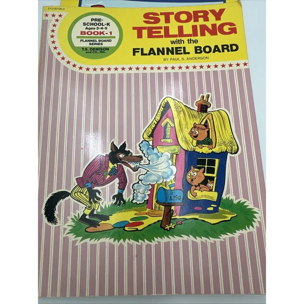 Vintage Storytelling Flannel Board Book 1 And Other Activity Books